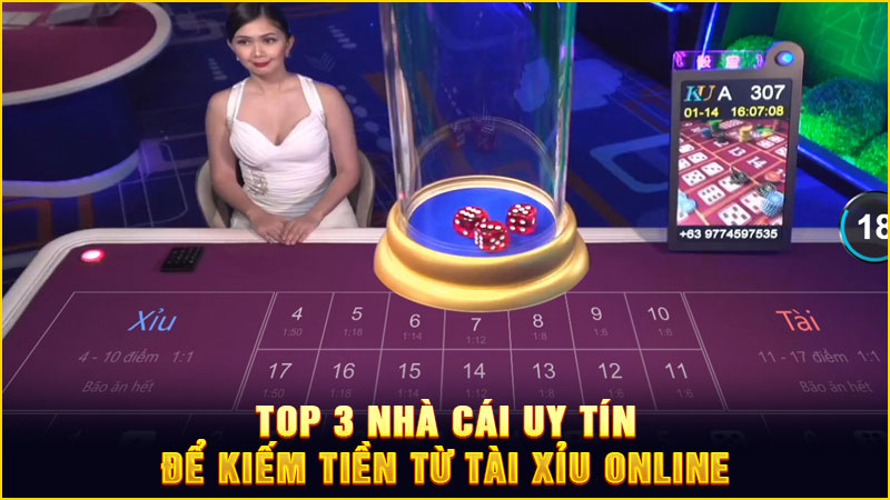 top 3 nhà cái uy tín để kiếm tiền từ tài xỉu online