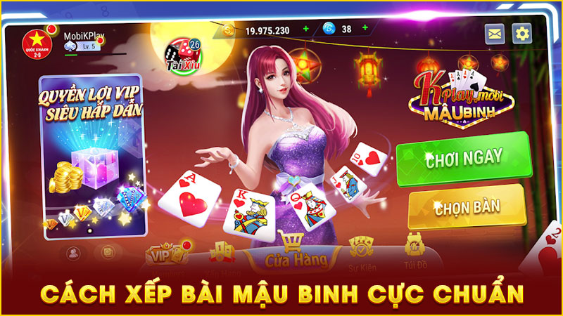cách xếp bài mậu binh cực chuẩn