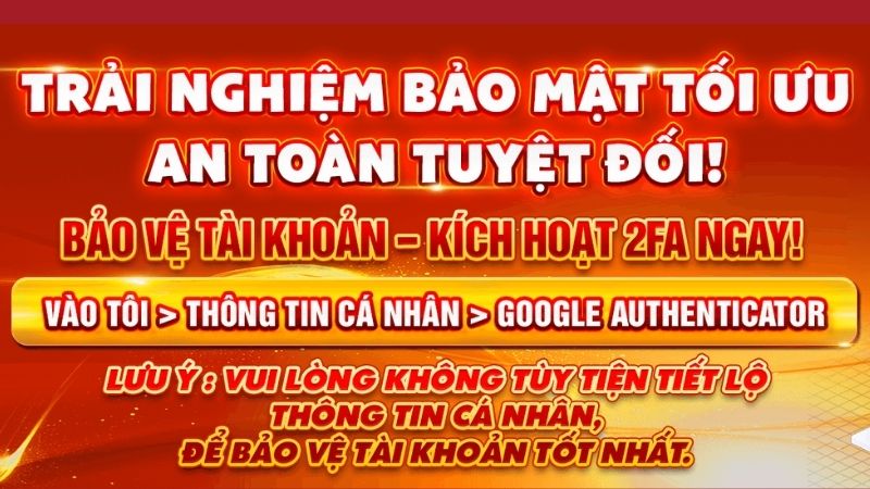 kích hoạt bảo mật 2 lớp